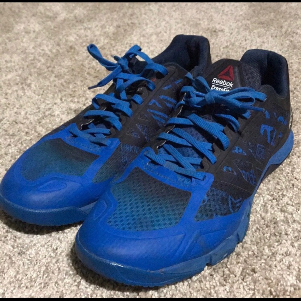 Blue and Black Reebok Crossfit TR’s